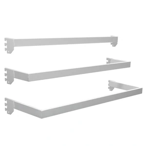Urrea-JBARC / JBARC Juego de barras para cabecera de góndola 84.5 cm x 5 x 28 cm , 3 piezas color blanco