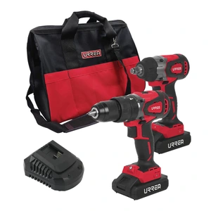 Juego de rotomartillo y pistol a de impacto a batería Li-ion 20 V, 2 piezas en mochila