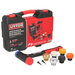 Urrea-JMTI / JMTI Juego de mazo de golpe seco con mango Rubber grip tapas intercambiables 16 oz, 9 piezas Urrea