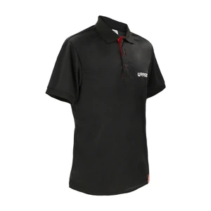 Playera tipo polo dry fit para caballero color negro talla M Urrea