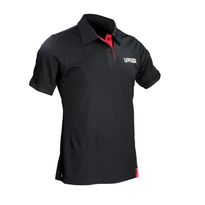 Playera tipo polo dry fit para caballero color negro talla Urrea