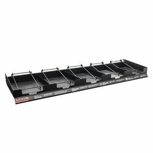 Urrea-RLIJG / RLIJG Rack despachador de góndola pa ra lijas, 5 charolas, 122 x 30 cm