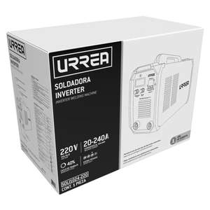 Urrea-SOLM1020-220 / SOLM1020-220 Soldadora inverter para uso con microalambre de 1 fase 220 V, 200 A Urrea