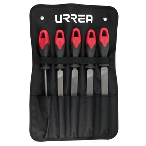 Juego de limas combinadas con mango bimaterial, 5 piezas Urrea