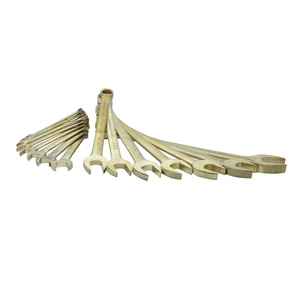 Urrea-UH1200F / UH1200F Juego de llaves combinadas de bronce-aluminio antichispa en pulgadas, 12 puntas, 15 piezas Urrea