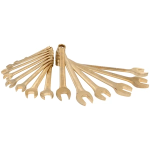 Urrea-UH1200FM / UH1200FM Juego de llaves combinadas de bronce-aluminio antichispa métricas, 12 puntas, 15 piezas Urrea