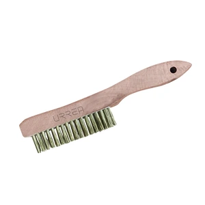 Urrea-UH1886 / UH1886 Cepillo de cerdas de bronce-aluminio antichispa con 4x16 filas de pinceles con mango Urrea