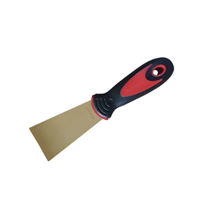 Urrea-UH654 / UH654 Espátula de bronce-aluminio antichispa con mango bimaterial 4" x 3-1/2" Urrea