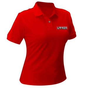 Playera tipo polo para dama color rojo talla Urrea