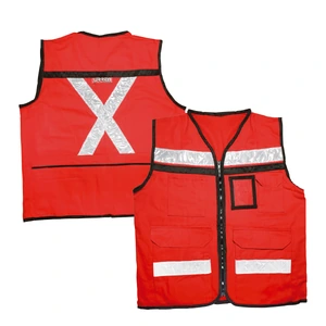 Urrea-USCH14 / USCH14 Chaleco de seguridad tipo supervisor cerrado con reflejante rojo EEG Urrea