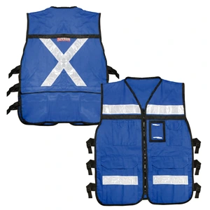 Urrea-USCH22 / USCH22 Chaleco de seguridad tipo supervisor cerrado con reflejante azul G Urrea