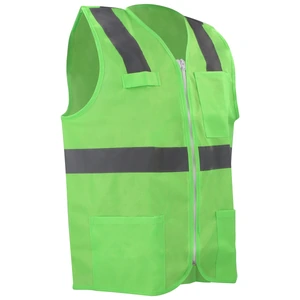 Urrea-USCH64 / USCH64 Chaleco de seguridad cerrado de alta visibilidad verde EEG Urrea