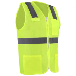 Urrea-USCH73 / USCH73 Chaleco de seguridad cerrado de alta visibilidad amarillo EG Urrea