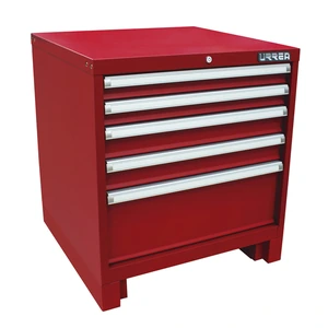 Urrea-X28F5 / X28F5 Gabinete fijo con 5 gavetas color rojo serie X 28" Urrea