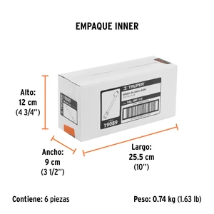 Inflador de cabeza doble, cuerda 1/4 NPT, Truper