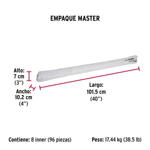 Varilla roscada de 1 m x 1/4