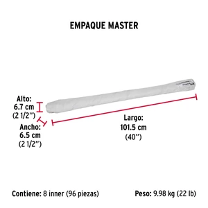 Varilla roscada de 1 m x 3/16