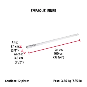 Varilla roscada de 1 m x 5/16