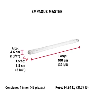 Varilla roscada de 1 m x 5/16