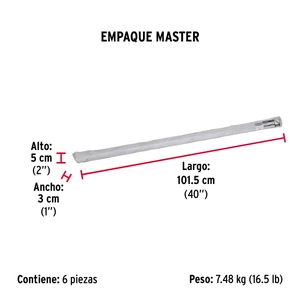 Varilla roscada de 1 m x 5/8