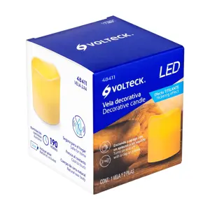 48411 / VELA-2AA Vela de LED con sensor con 2 pilas AA, Volteck