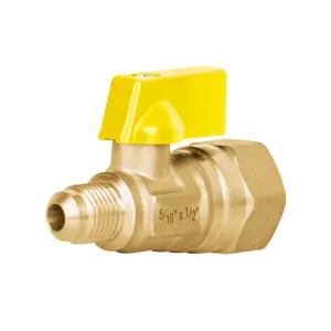 41060 / VG-554-N Válvula de control de latón para gas, 5/16