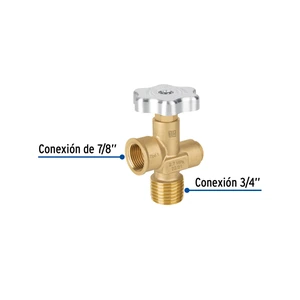 Válvula para cilindros de gas LP hasta 45 kg, Foset