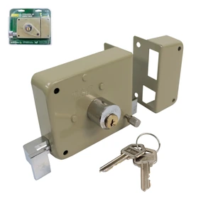 WESTON-BL-0585 / BL-0585 CERRADURA DE SOBREPONER DERECHA, INSTALA FACIL, 2 LLAVES TRADICIONALES (BLISTER)