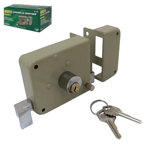WESTON-BL-0595 / BL-0595 CERRADURA DE SOBREPONER DERECHA, CLASICA, 2 LLAVES TRADICIONALES (CAJA COLOR)