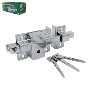 WESTON-BL-0655 / BL-0655 CERRADURA DE BARRA FIJA DERECHA, 3 LLAVES CRUZ (CAJA COLOR)
