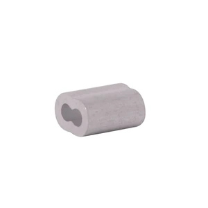 CASQUILLO DE ALUMINIO DOBLE 3/8" (Precio X Pieza - Empaque C/50 pzs)