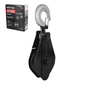 WESTON-C-02940 / C-02940 POLEA GARRUCHA SENCILLA C/BISAGRA 4" CAP. 1T WESTON PLUS