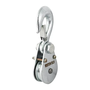 POLEA GARRUCHA MINI 2" CON GANCHO CAP. 400 KG WESTON PLUS
