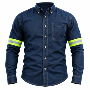 CAMISOLA DE MEZCLILLA CON REFLEJANTES