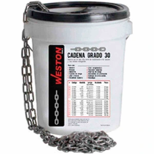 WESTON-D-210 / D-210 CADENA D/ACERO PULIDO 5/32" 25KG GRADO 30          78.56 METROS