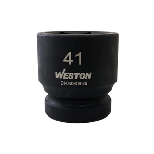 WESTON-DI-040606-26 / DI-040606-26 DADO DE IMPACTO CORTO CUADRO 1" 6 PUNTAS 41 MM