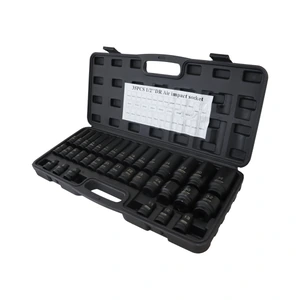 JGO. DE 35 DADOS DE IMPACTO CUADRO 1/2" METRIC.