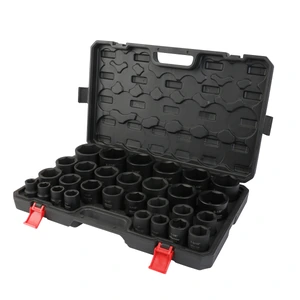 JGO. DE 29 DADOS DE IMPACTO CORTOS CUADRO 3/4" FRACC.