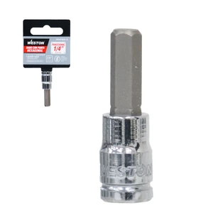 DADO CUADRO 1/4" CON PUNTA HEXAGONAL 1/4"