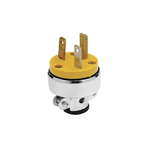 WESTON-EL-0010 / EL-0010 CLAVIJA BLINDADA ATERRIZADA CARA DE CHINO CON ABRAZADERA 15A 127V 8830350