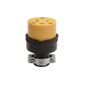 WESTON-EL-0075 / EL-0075 CONTACTO DE HULE REDONDO ATERRIZADO CON ABRAZADERA 15A 127V 8810110