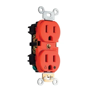 WESTON-EL-0090 / EL-0090 CONTACTO DOBLE ATERRIZADO NARANJA TIERRA AISLADA 15A 127V 8810255