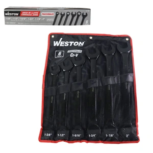 JUEGO DE LLAVES COMBINADAS JUMBO 6 PZS 1-3/8" - 2" FOSFATIZADAS CrV