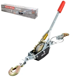 MALACATE MANUAL 2 TON C/CABLE 2.2M x 4.8 MM UNA CREMALLERA
