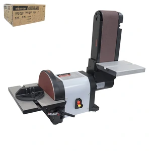 LIJADORA DE MESA BANDA 4" x 36" Y DISCO 8'' 2/3HP (500W) 110V