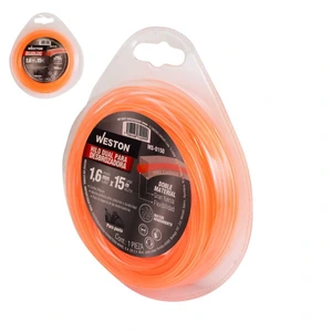 WESTON-MS-0150 / MS-0150 HILO DUAL P/DESBROZADORA EN BLISTER 1.6mm X 15m - NARANJA