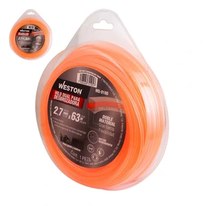 WESTON-MS-0180 / MS-0180 HILO DUAL P/DESBROZADORA EN BLISTER 2.7mm X 63m - NARANJA