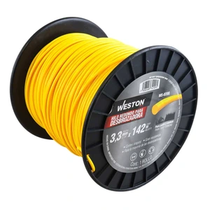 WESTON-MS-0200 / MS-0200 HILO REDONDO P/DESBROZADORA EN CARRETE 3.3mm X 142m - AMARILLO