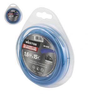 WESTON-MS-0220 / MS-0220 HILO REDONDO P/DESBROZADORA EN BLISTER 1.6mm X 15m - AZUL