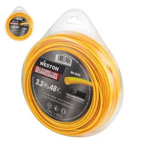 WESTON-MS-0255 / MS-0255 HILO REDONDO P/DESBROZADORA EN BLISTER 3.3mm X 48m - AMARILLO